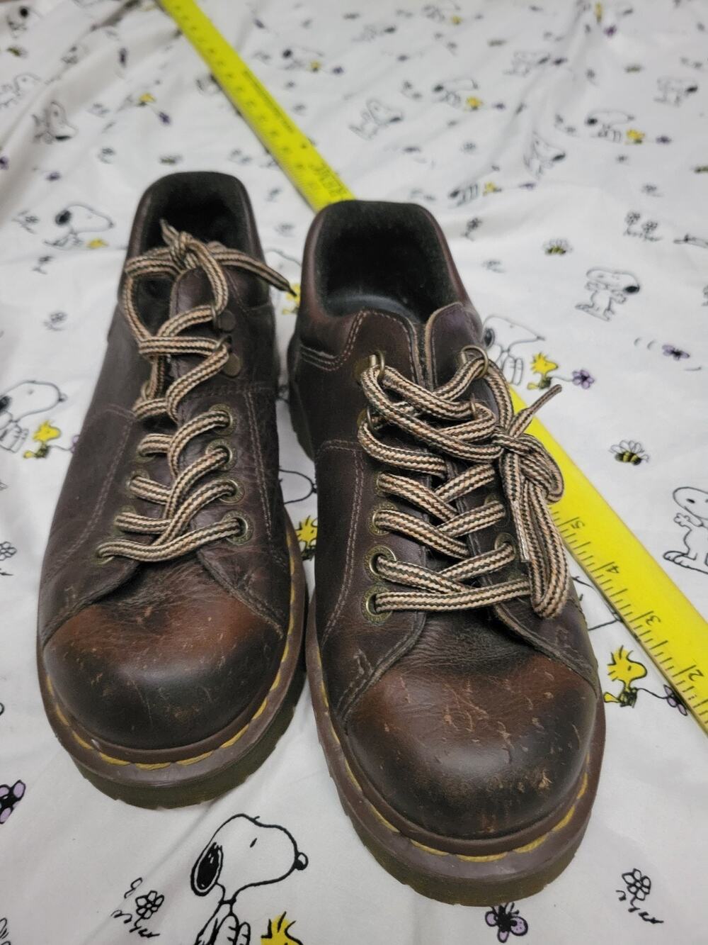 Dr Martens Zack 8312 Brown Leather Oxford Shoes Mens 6 AirWair Box